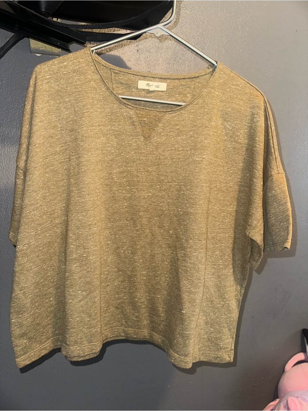 Madewell Short-Sleeve Relaxed Tee in Olive